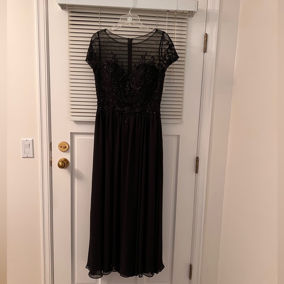 Black Formal Morilee Wedding Guest / MOB Dress - Picture 1 of 7
